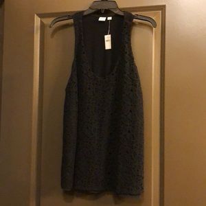Gap black lace top
